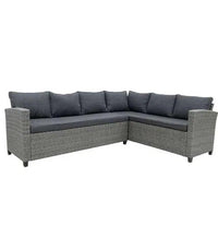 Gartenmöbel-Set Komplettset für die Terrasse Ecklounge Polyrattan + Tisch – Produktabbildung 6
