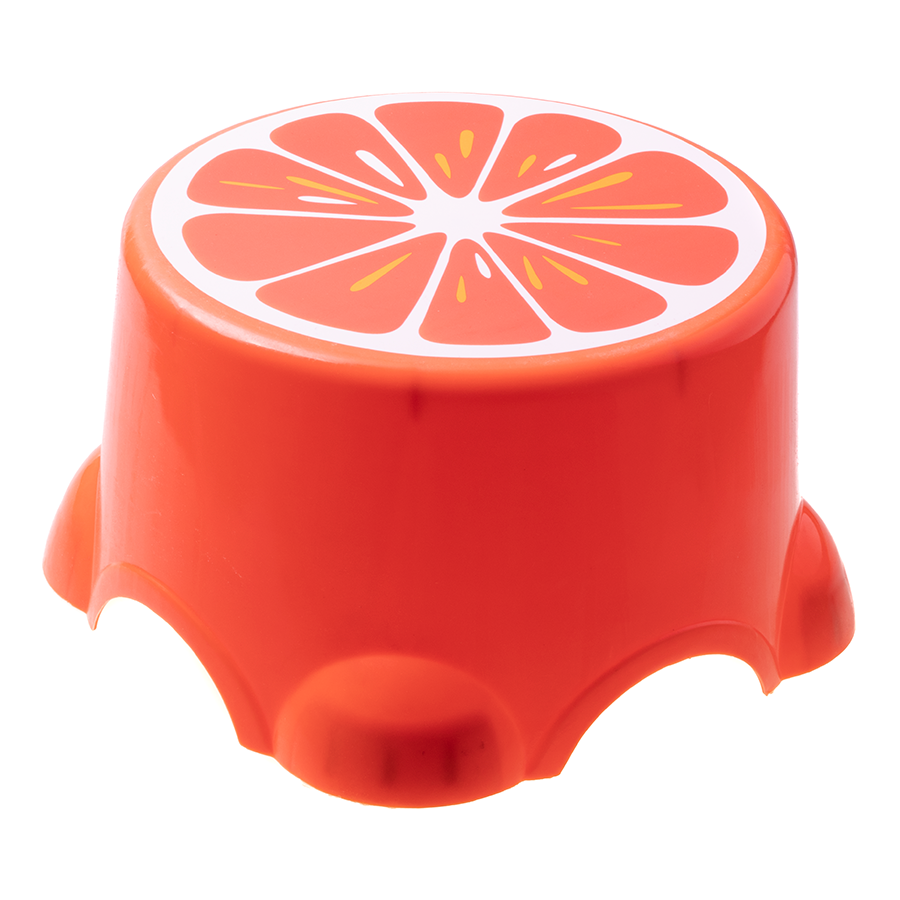 Rutschfester Fußhocker, Tritthocker – klein, orange – Produktabbildung 3