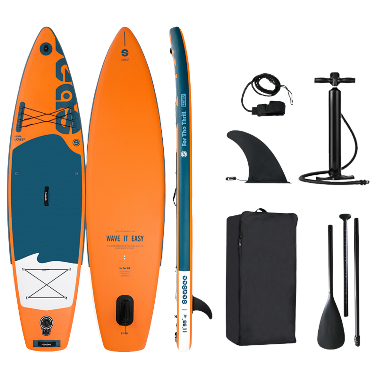 SUP-Board Beach Dolphin orange
