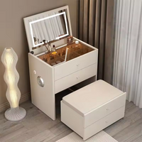 Moderner SMART Schminktisch-Nachttisch 50 cm - Weiß – Produktabbildung 4