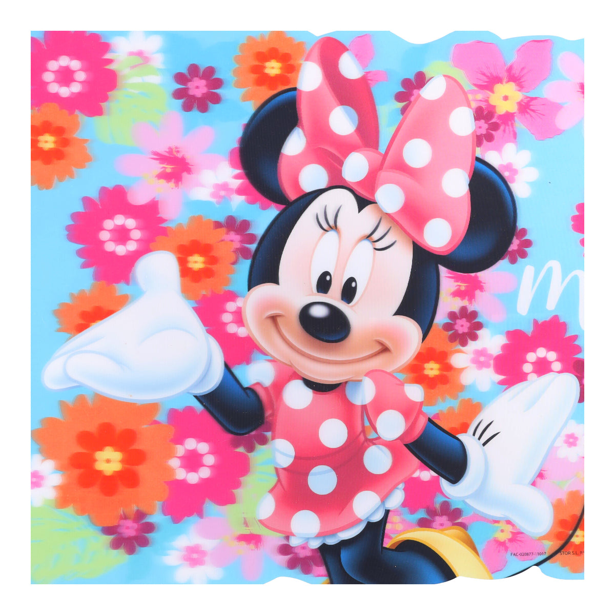 Geformtes Kunststoff-Tischset 43x28cm MINNIE BLOOM – Produktabbildung 2