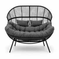 Modernes Gartensofa / Doppelter Kuschelsessel in Kokonform – Eleganz und Komfort in Ihrem Garten
