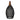 Rustikale Rattan-Pendelleuchte – 25cm (schwarze Farbe)