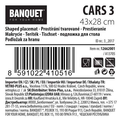 Kunststoff-Tischset 43x28cm CVARS 3 – Produktabbildung 4