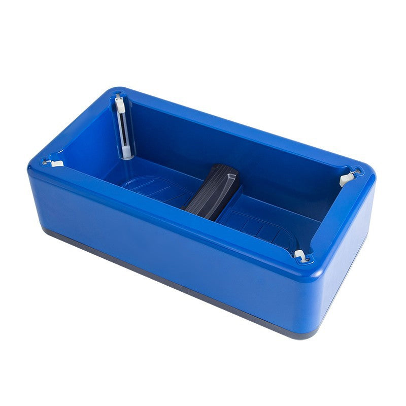 Automatischer Schuhüberzieher-Spender – blau