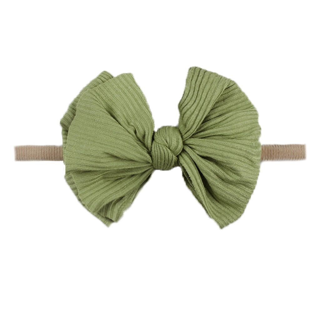 Baby-Haarband mit Schleife – grün – Produktabbildung 4