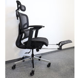 Ergonomischer, verstellbarer Bürostuhl aus Mesh – Schwarz – Produktabbildung 3