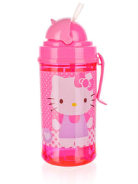 Flasche mit Strohhalm 350ml Hello – Produktabbildung 2