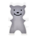 Multifunktionaler Haken mit Teddybär - grau.