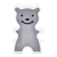 Multifunktionaler Haken mit Teddybär - grau.