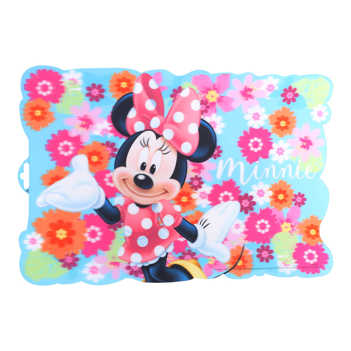 Geformtes Kunststoff-Tischset 43x28cm MINNIE BLOOM