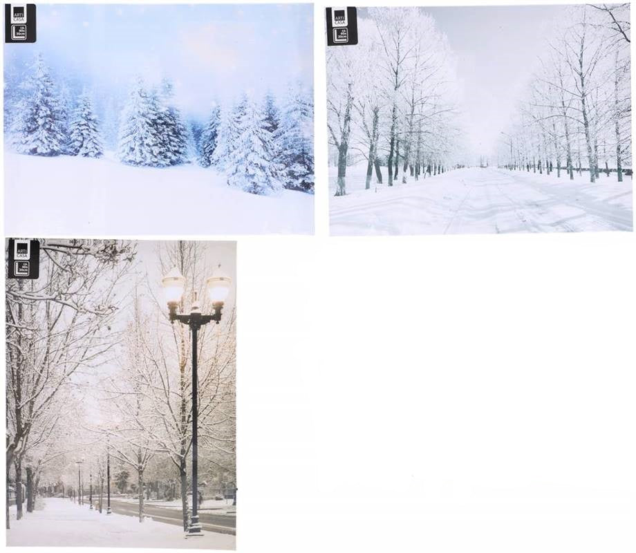 Weihnachtsdekoration – Bild mit 16 Lichtern 40x30cm – Produktabbildung 3