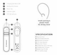 Bluetooth-Headset Swissten Caller – weiß – Produktabbildung 4