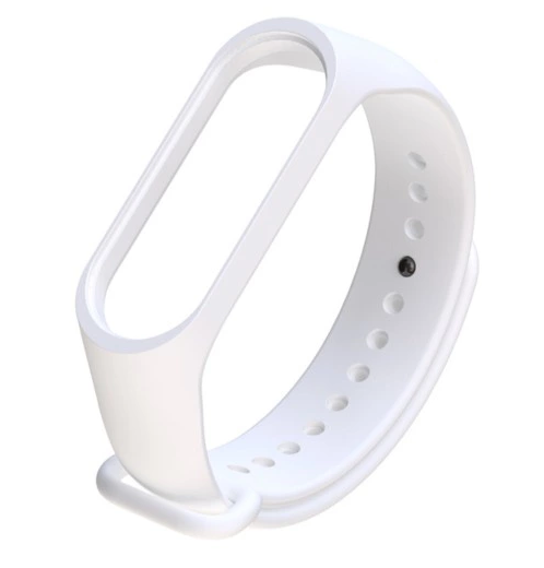 Silikonarmband für Xiaomi Mi Band 3 / Xiaomi Mi Band 4 - weiß