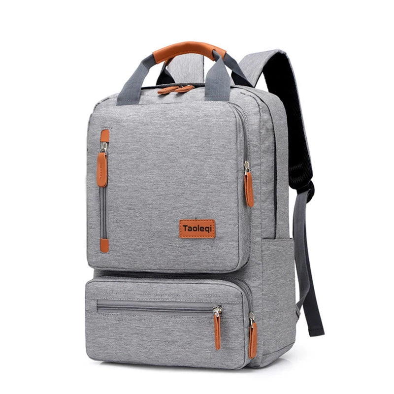 Schulrucksack für Schüler und Studenten – hellgrau – Produktabbildung 5