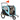 2-in-1 dog trailer dog stroller bicycle trailer up to 30kg foldable push function 2 entrances mesh windows sun