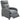 Recliner with reclining function, retractable footrest, pocket spring core, up to 150 kg, gray