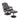 Massage chair recliner, incl. footstool, 10 vibration points, 1 remote control; 77 cm x 84 cm x 95 cm, brown