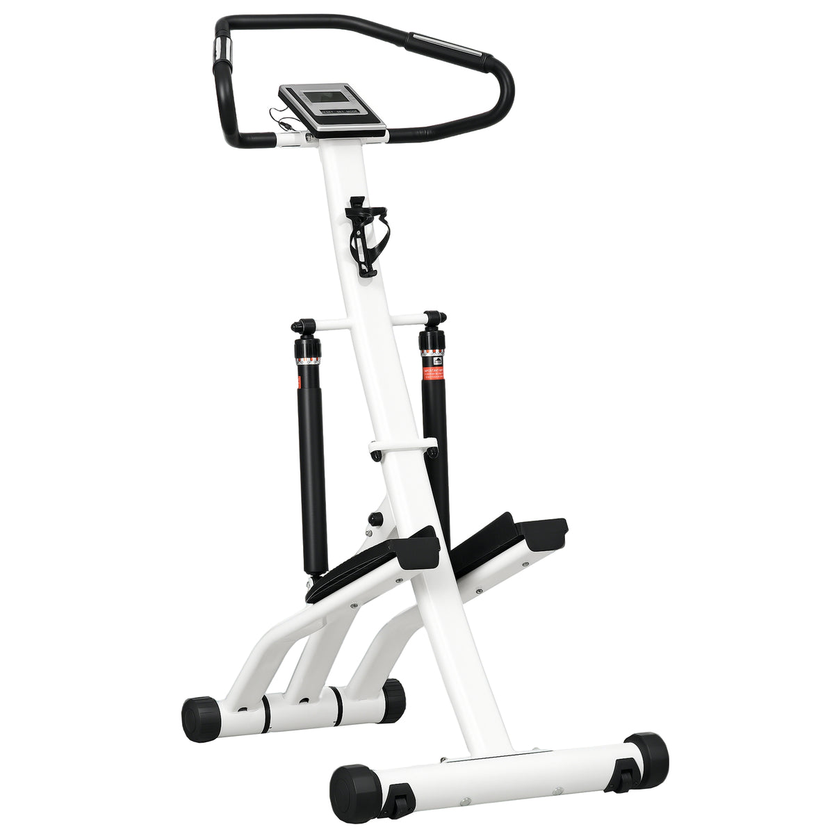 STEPPER with 12 resistance levels, LCD display, 2 rollers, 80 cm x 61 cm x 134 cm, white + black
