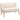 Retro design 2-seater sofa, wooden legs, 117 cm x 56.5 cm x 77 cm, cream white