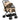 Dog stroller, foldable, 1 basket, 2 brakes, incl. safety leash, light brown