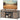 TV stand, industrial design, for 60'' TVs, 6 compartments, 2 sliding doors, brown/black