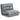 Bean bag with bed function, adjustable backrest, foldable, up to 120kg, 70 x 72 x 56 cm, grey