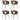 Set of 4 Ergonomic Garden Chairs, Balcony Chairs with Cut-out Design, Armrests, Weatherproof, Rust-resistant