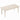 Dining table for 8 people, modern kitchen table with solid wood legs, 180 cm, cream