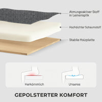 Corner sofa with sleeper function and storage box, L-shaped sofa bed with convertible chaise longue, for (7)
