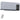 Electric heater, wall-mounted, oscillation function, 2 modes, timer, LED display, grey
