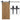 Sliding door track kit, metal, 2 m, max. 100 kg load capacity, brown