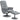 2-piece armchair set armchair with footstool, reclining chair with footstool, height-adjustable, tiltable