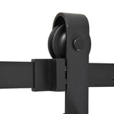 Sliding door track kit, up to 90 kg, carbon steel, 200 cm, black, tools included (8)