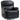 Massage chair, heating & reclining function, faux leather, up to 150kg, 97x92x104cm, black