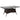 Garden table, glass table, dining table, garden furniture, polyrattan + safety glass, brown + black, 150x85x74cm