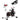 Exercise bike, adjustable resistance, up to 120kg, steel, L103xW53xH100-114cm, white/black
