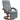 Recliner chair with folding footrest, swivel, reclining backrest, linen look, up to 140 kg, grey