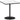 Dining table, 70 x 70 cm square kitchen table for 4 people with marble look for kitchen white