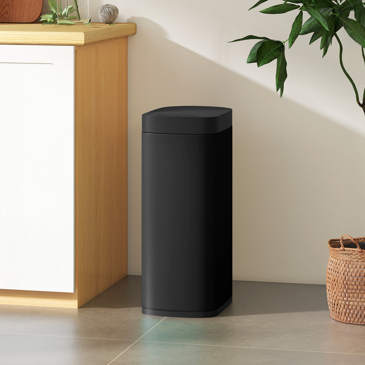 50L sensor trash can, touchless kitchen waste bin with motion sensor, fingerprint-resistant (9)