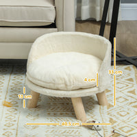 Pet bed for dogs and cats, soft & washable cushion, protective rim, 40.5 x 40.5 x 33 cm (3)