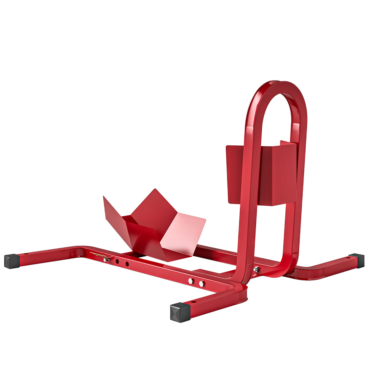 Motorcycle stand for 17-21", 430-530 mm front wheel, adjustable, metal, red