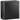 8 L waste bin, can be placed freestanding or wall-mounted, stainless steel, black