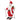 Singing Skiing Santa, 66 cm, animated standing Christmas figure with skis, gift sack, and sound/touch activation
