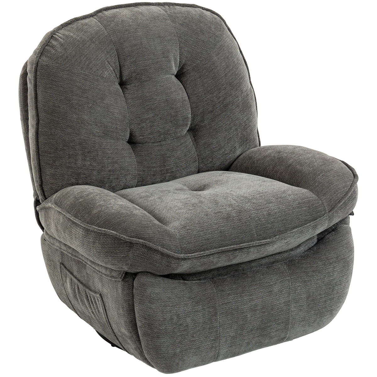 Recliner armchair, TV chair with reclining function, swivel lounge chair with rocking function, for living room