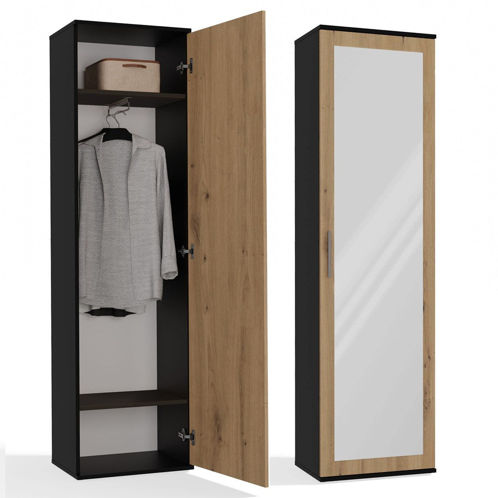 Kleiderschrank DUO ANTHRAZIT EICHE ARTISAN