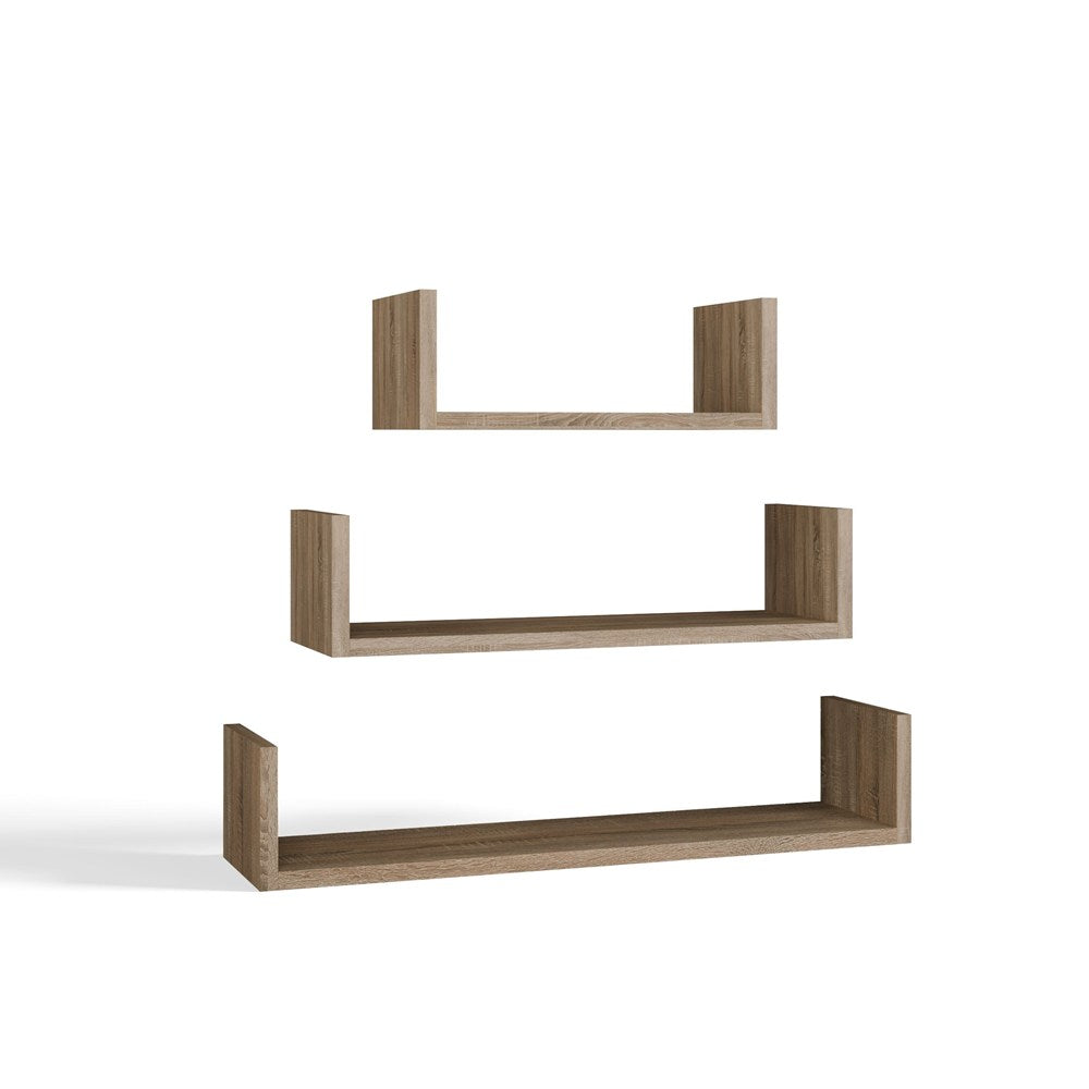 Wand-Hängeregal MOBI 3P EICHE SONOMA – Produktabbildung 7