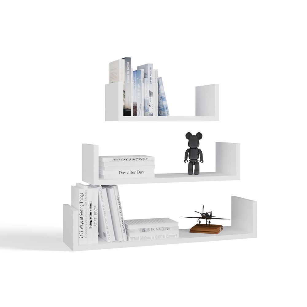 Wand-Hängeregal MOBI 3P WEISS – Produktabbildung 8