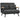 Sofa bed, 2-seater sofa with sleeping function, incl. 2 cushions, sherpa look, natural + dark grey + black