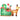Santa Claus with sleigh & reindeer, inflatable, white LED lighting, 210 x 80 x 140 cm